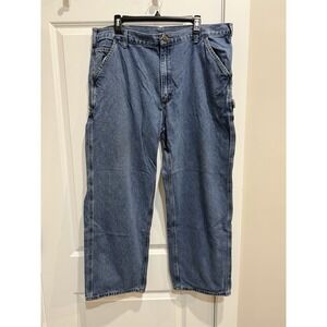 Carhartt B13 DPS Carpenter Jeans Mens 40x32 Original Dungaree Fit Blue Denim